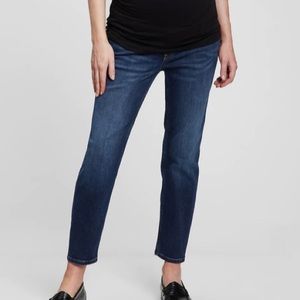 Gap Maternity True Waistband Full Panel Cheeky Straight Jeans with Washwell